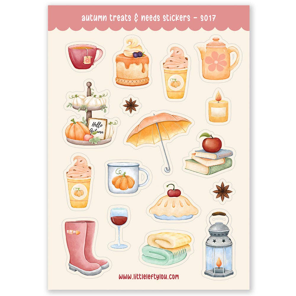 Autumn stickers for treats and needs (S017)