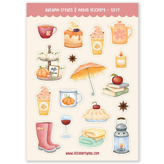 Autumn stickers for treats and needs (S017)