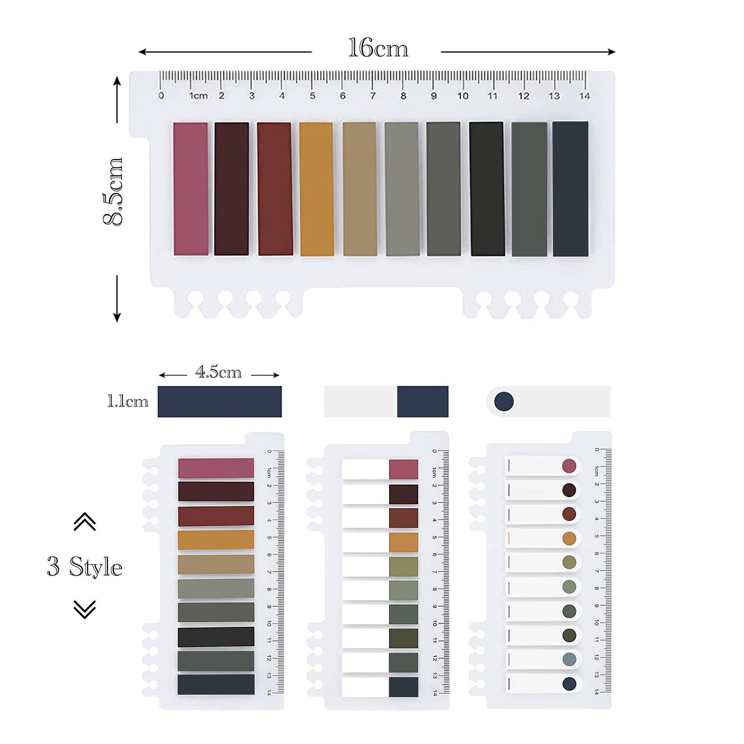 Mystic Autumn Gradient Sticky Notes | Page Marker