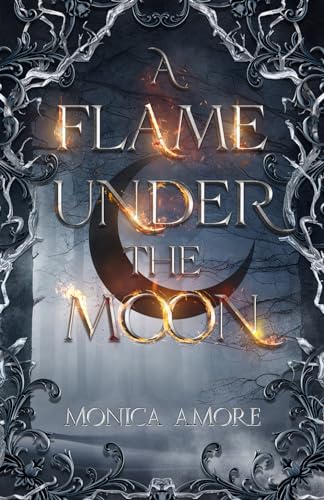 Eine Flamme unter dem Mond