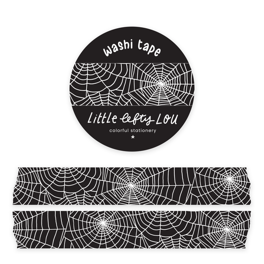 Schwarzes Spinnennetz-Washi-Tape