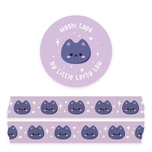 Lila Washi Tape für Katzen