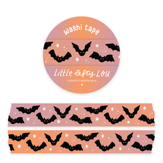 Washi Tape für schwarze Fledermäuse