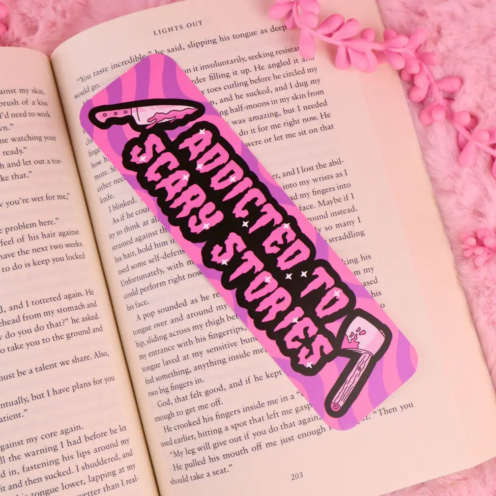 Addicted To Scary Stories Bookmark