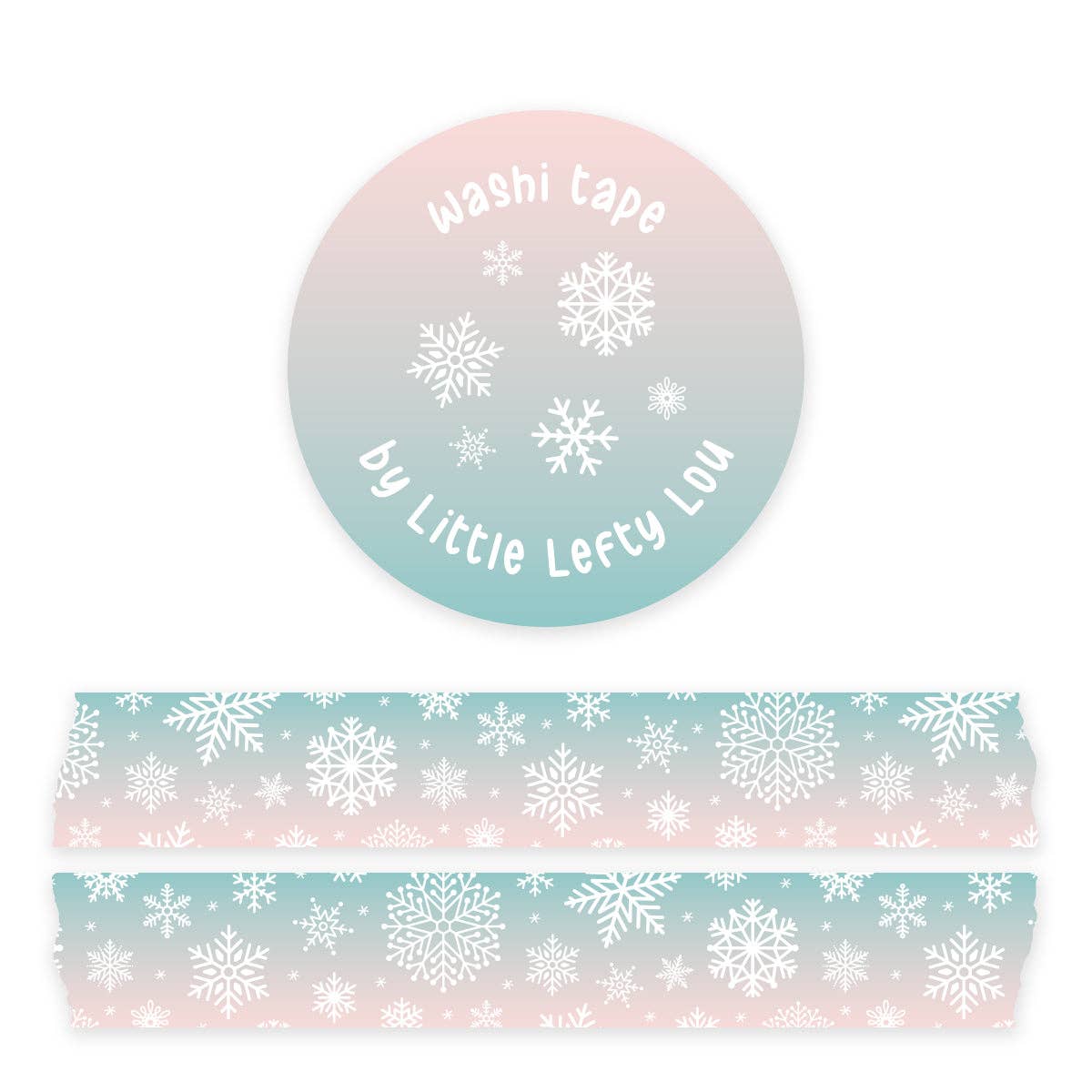 Washi Tape met sneeuwvlokken