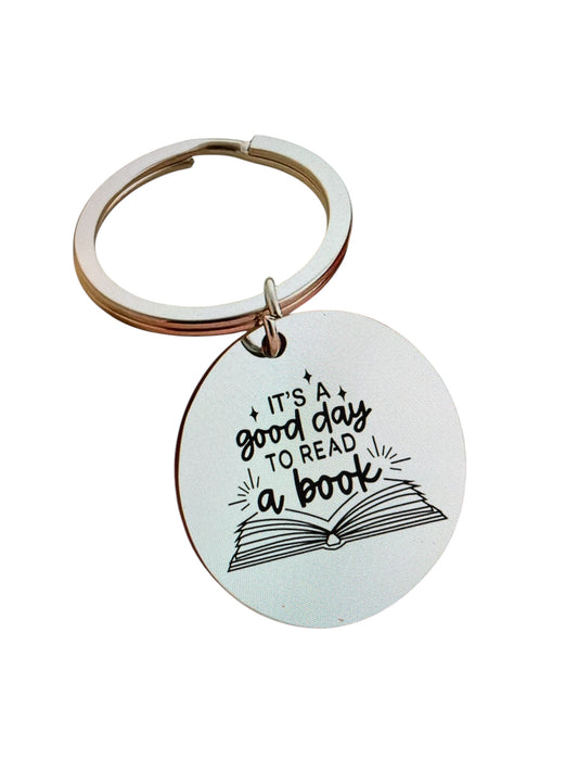 It's a Good Day to Read Keychain