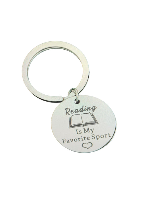 Reading is my favorite sport Keychain