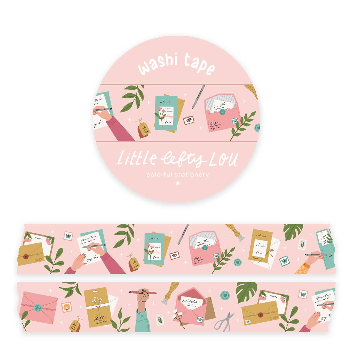 Sweet Pink Mail Washi Tape