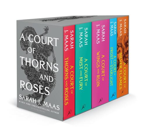 Ein Box-Set „Court of Thorns and Roses“.