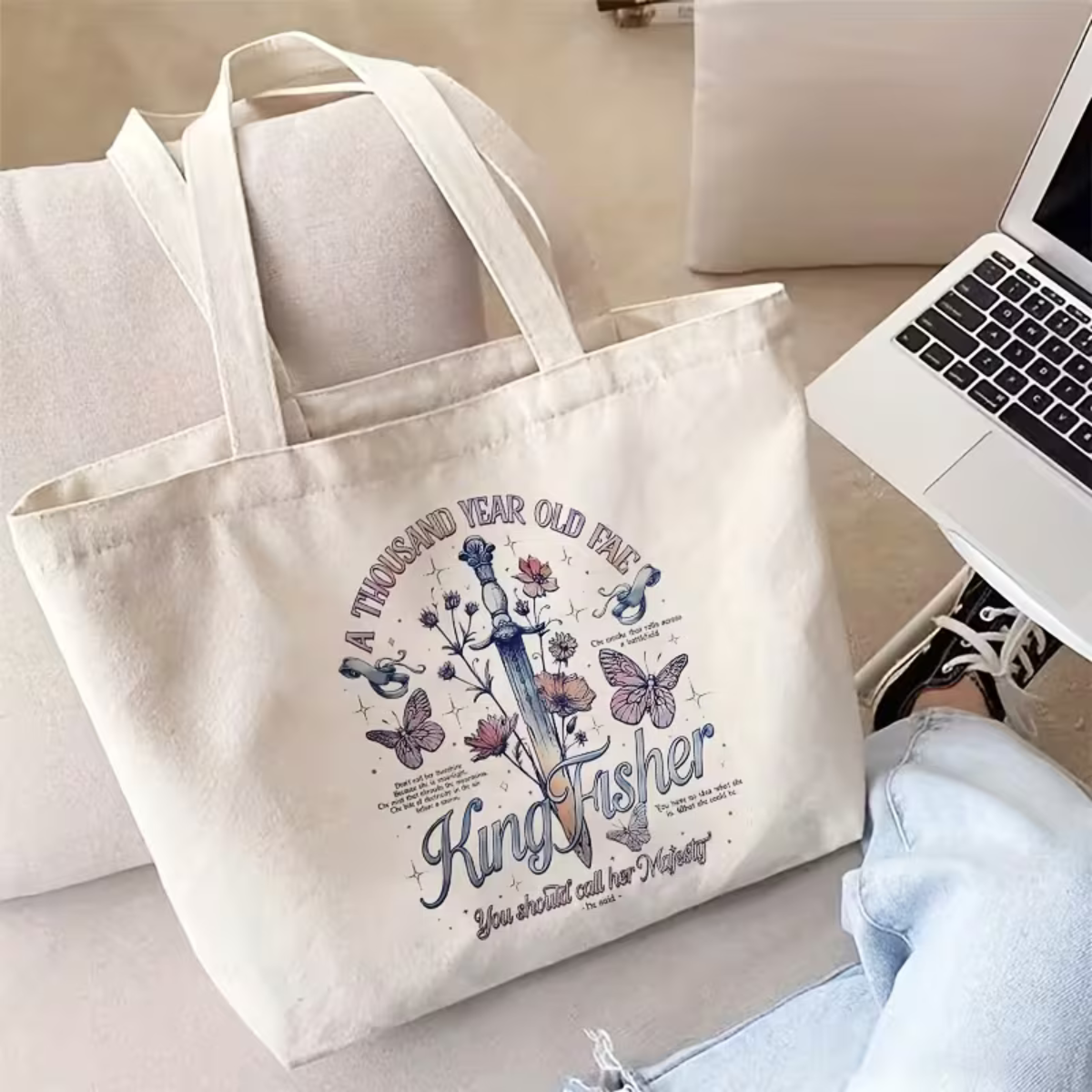 Kingfisher Canvas Tas