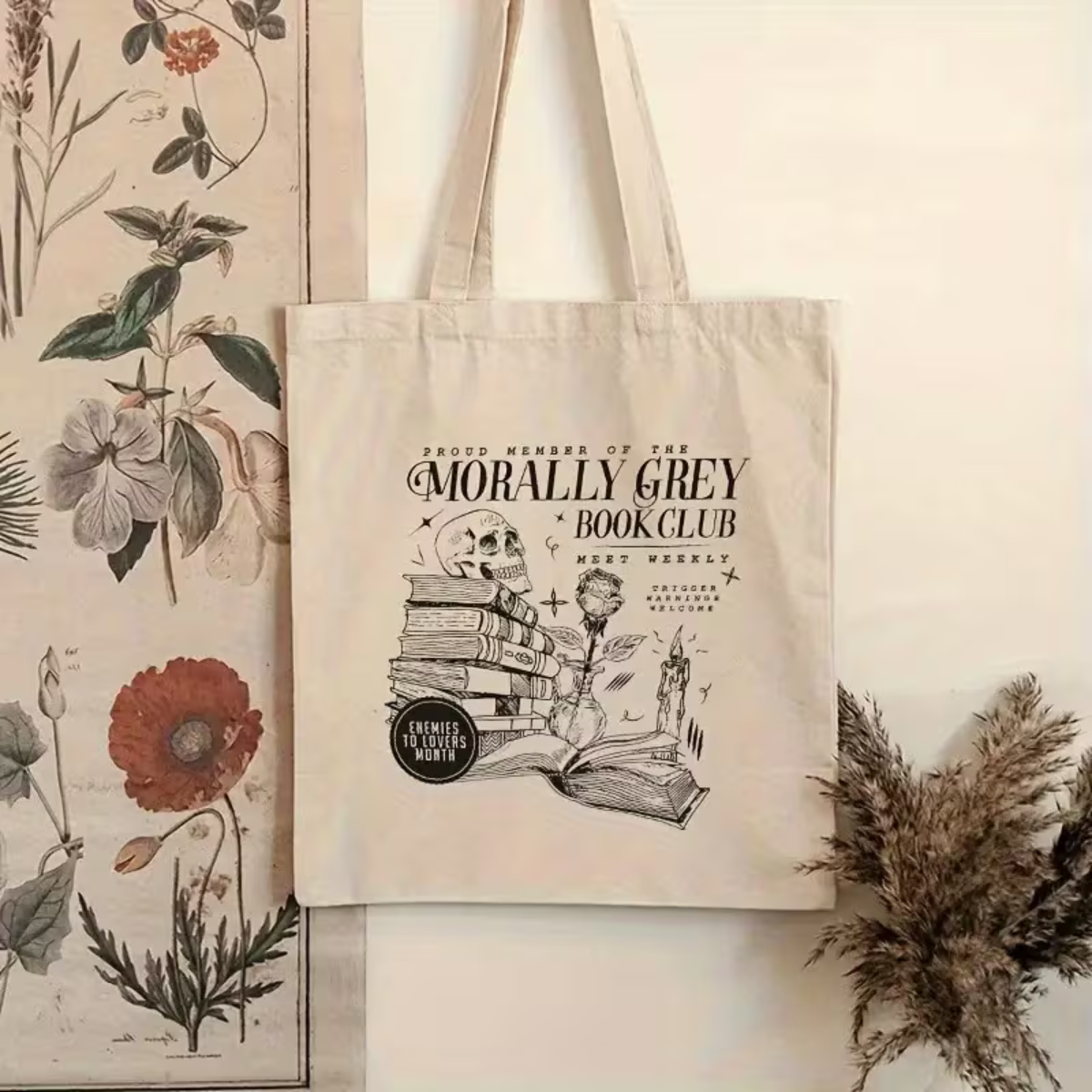 Morally Grey Canvas Tas