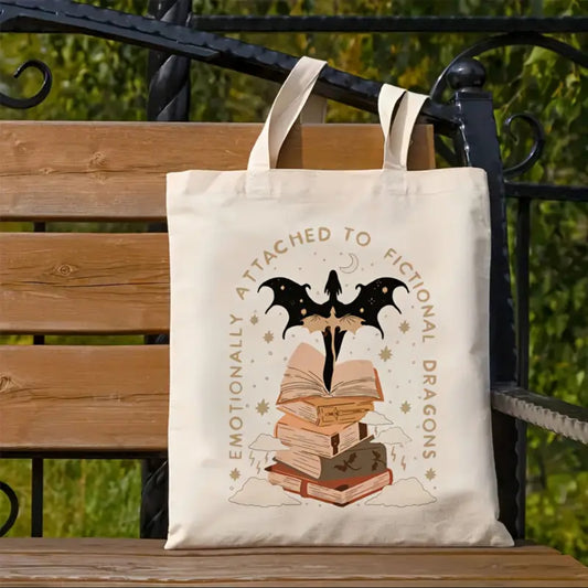 Easily distracted by fictional dragons Linnen Tas