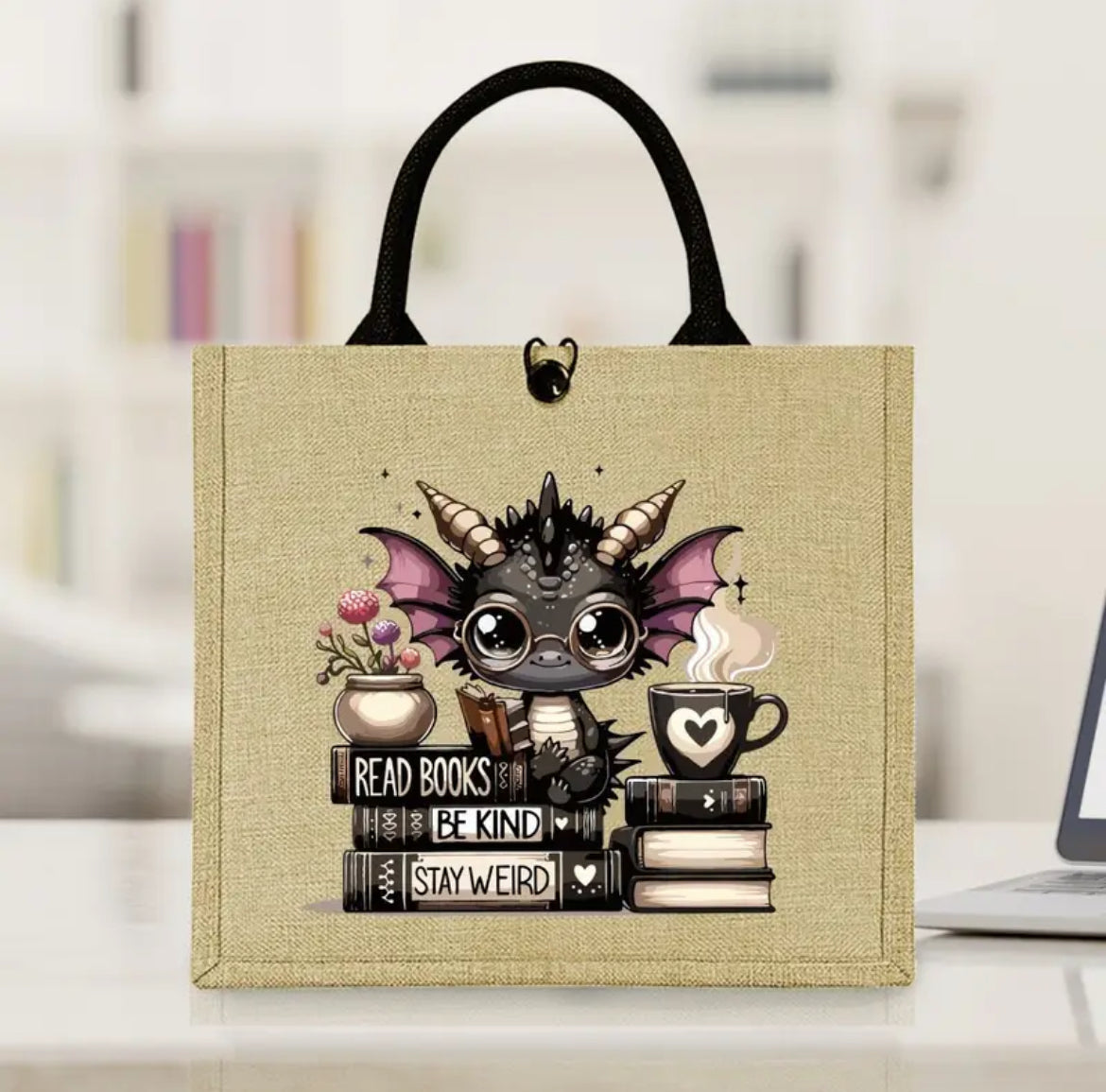 Read Books stay Weird bag