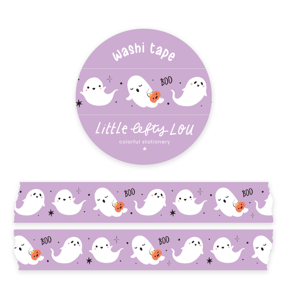 Washi Tape Ghosts paars