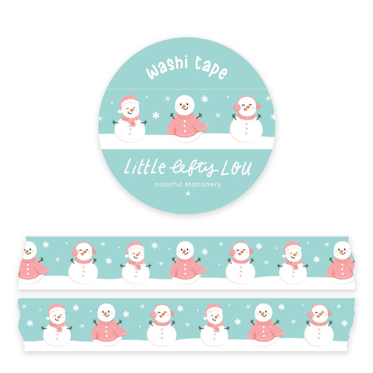 Washi Tape Sneeuwpoppen