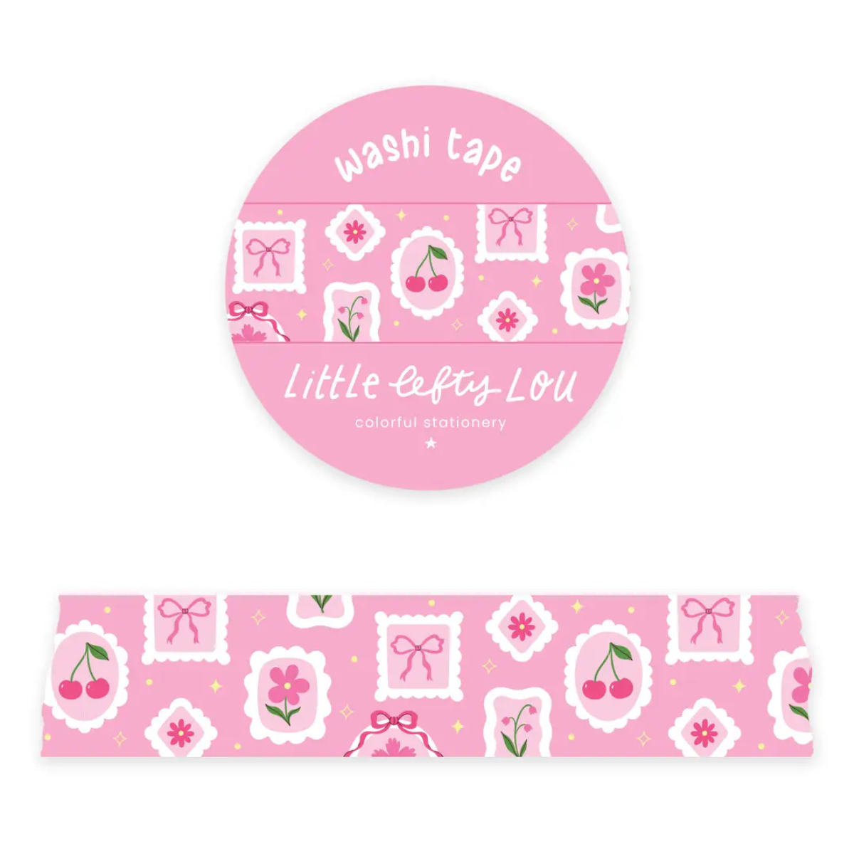Wide Art Frames On Pink Washi Tape
