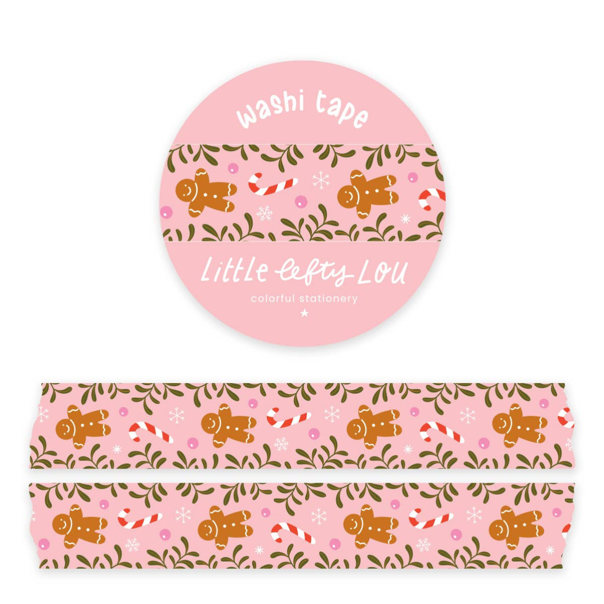 Washi Tape Vertical met Peperkoekjes