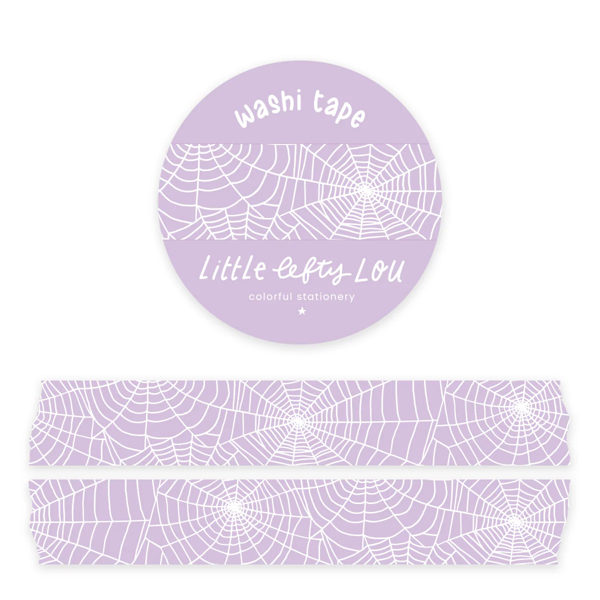 Washi Tape Spiderweb paars