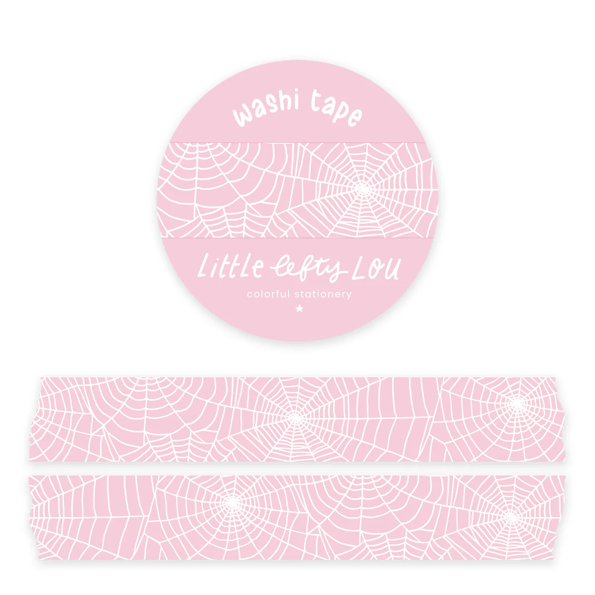Washi Tape Spiderweb roze