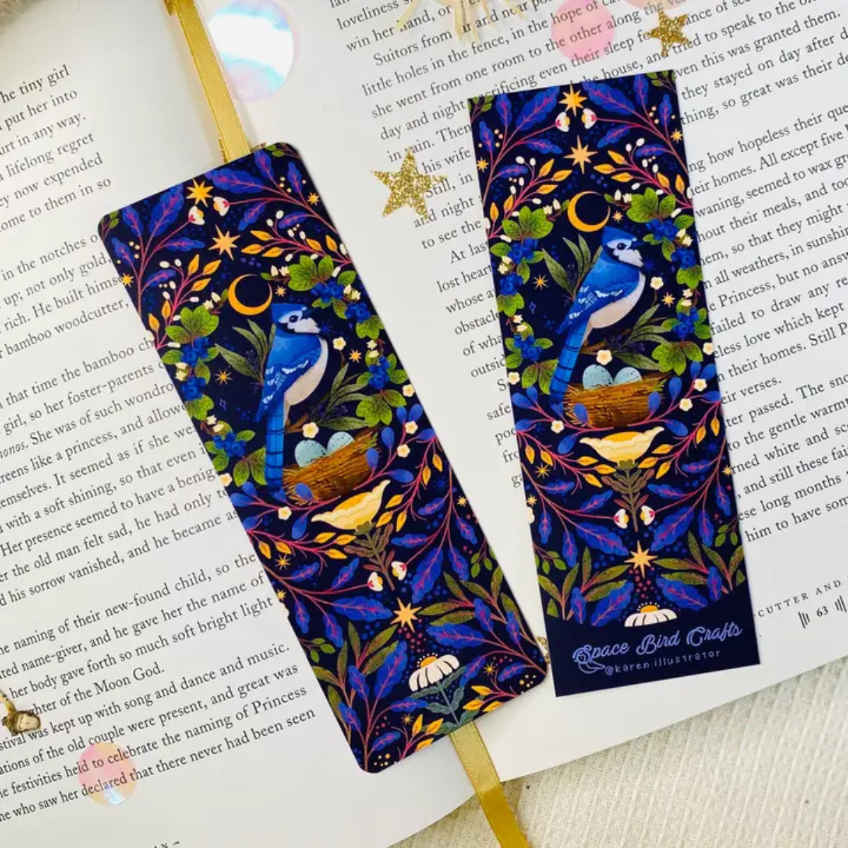 Blue Jay Bird Bookmark
