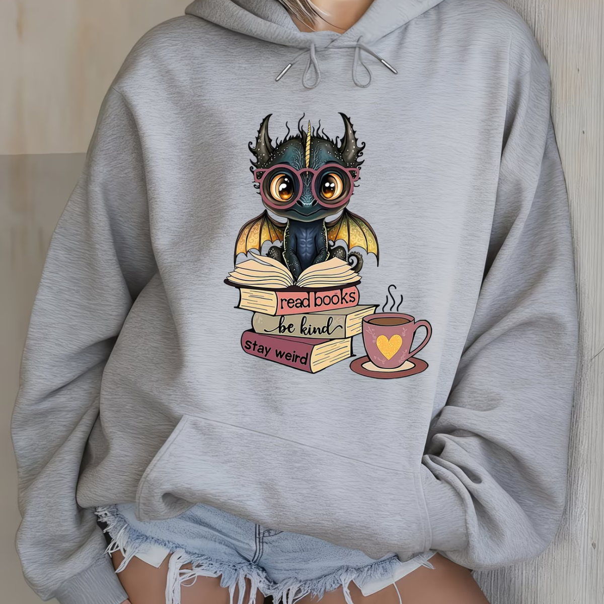 Bookdragon Hoodie L