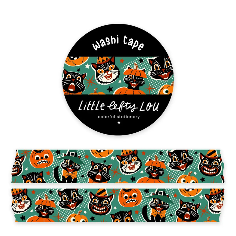 Vintage Halloween Green Washi Tape