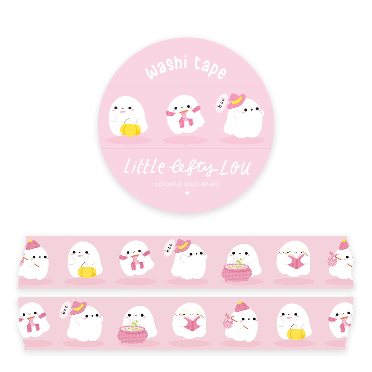 Geister rosa Washi Tape