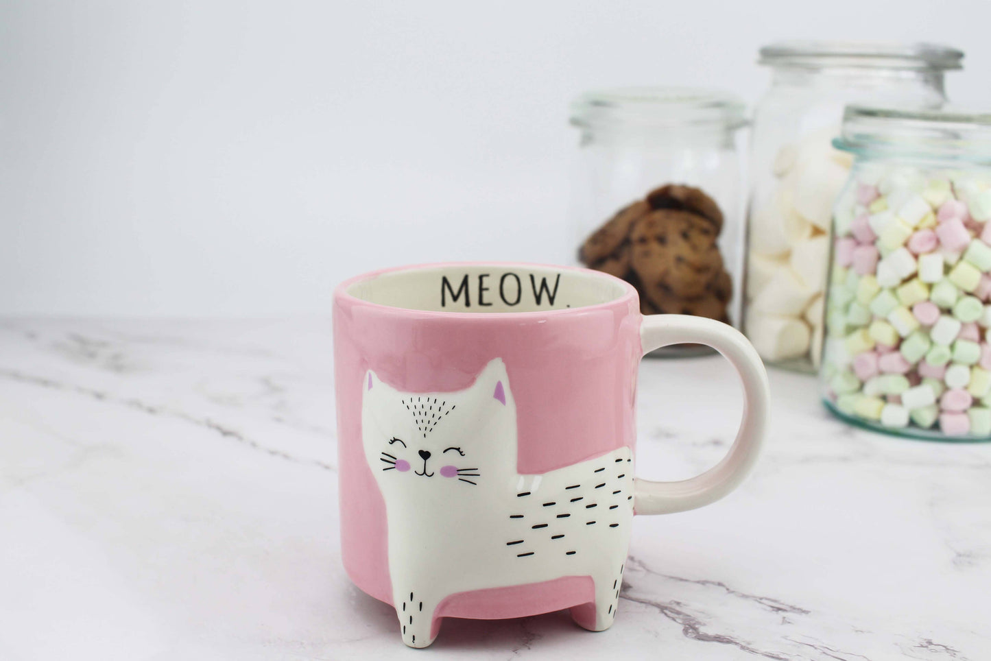 Leuke dierlijke koffiemok kat