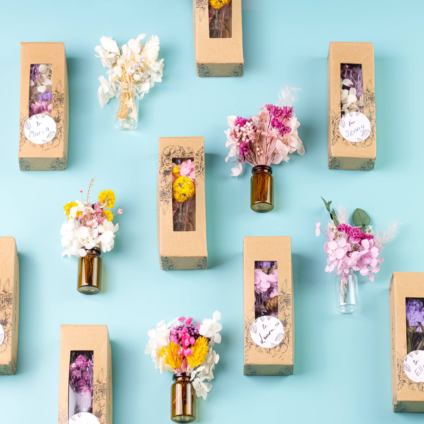 dried valentines bouquet for readers.