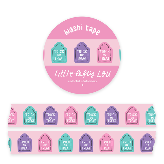 Pastellfarbenes Washi Tape für Grabsteine