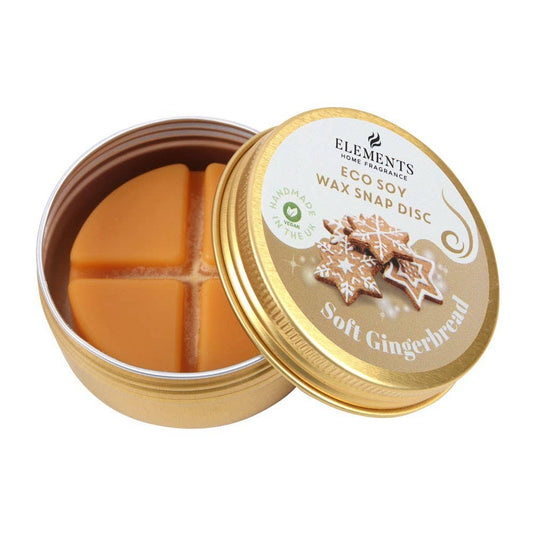 Soft Gingerbread Soy Wax Melt Snap Disc