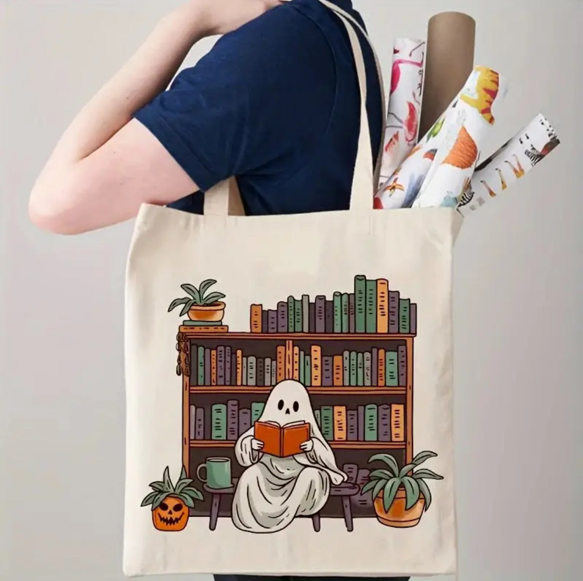 Halloween Books Linnen Tas