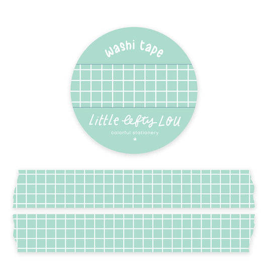 Mint Grid washitape