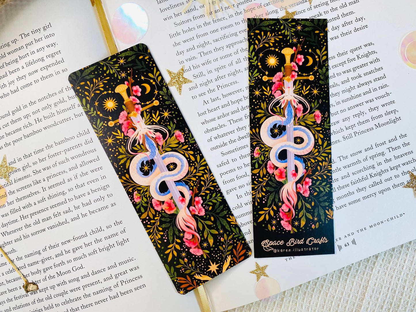 Sakura Bookmark | Boekaccessoires: Ronde hoeken