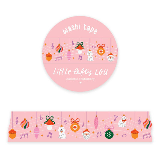 Wide Washi Tape met kerstmuziek