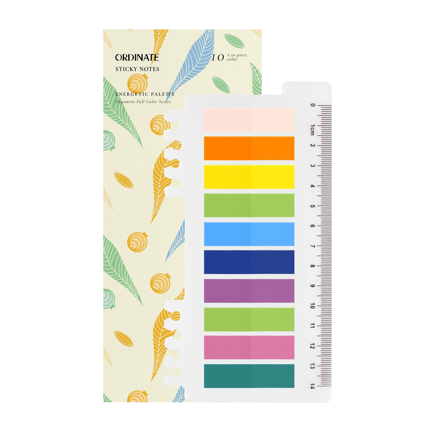 Ordinate Energetische Palette Transparante Plakstrips | Zelfklevende Notities