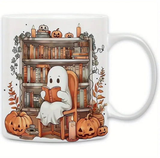 Ghost in the Library Mug