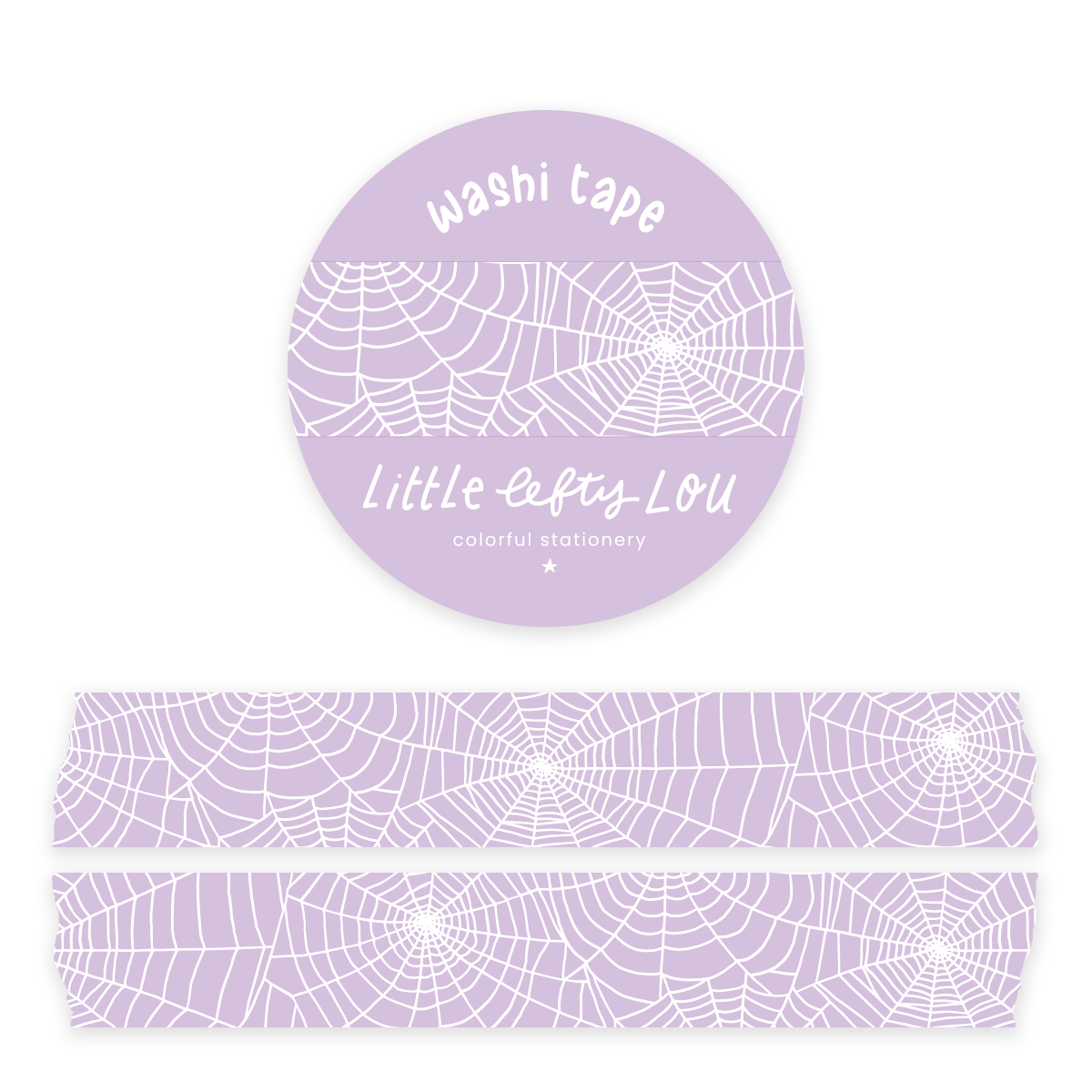 Spiderweb paarse washi tape