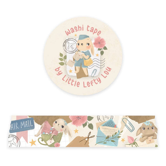 Wide Bunny Mail Washi Tape