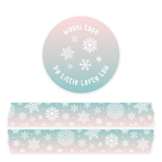 Washi Tape met sneeuwvlokken