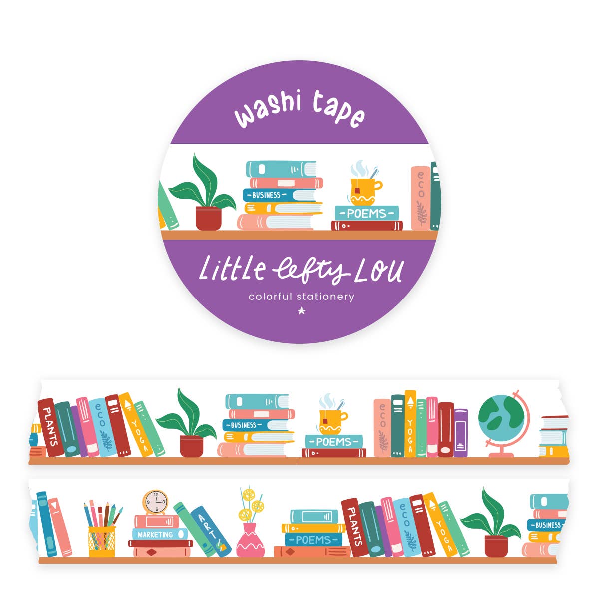 Boekenkast Washi Tape