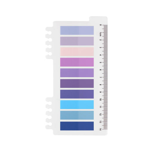 Mystieke paarse zelfklevende plaknotitie-tabs