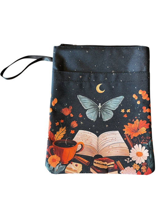 Booksleeve coffee and books