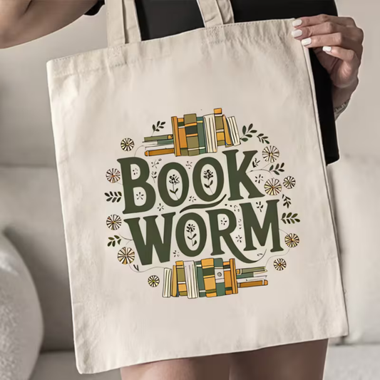 Bookworm Canvas Tas