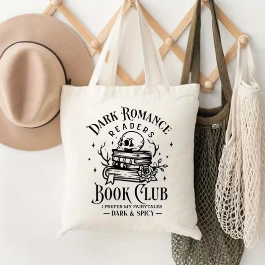 Dark Romance Book Club Canvas Tas