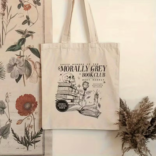 Morally Grey Canvas Tas