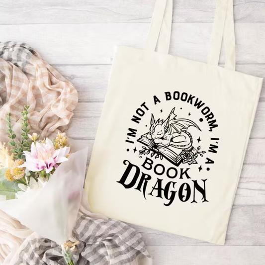 Not a Bookworm Canvas Tas