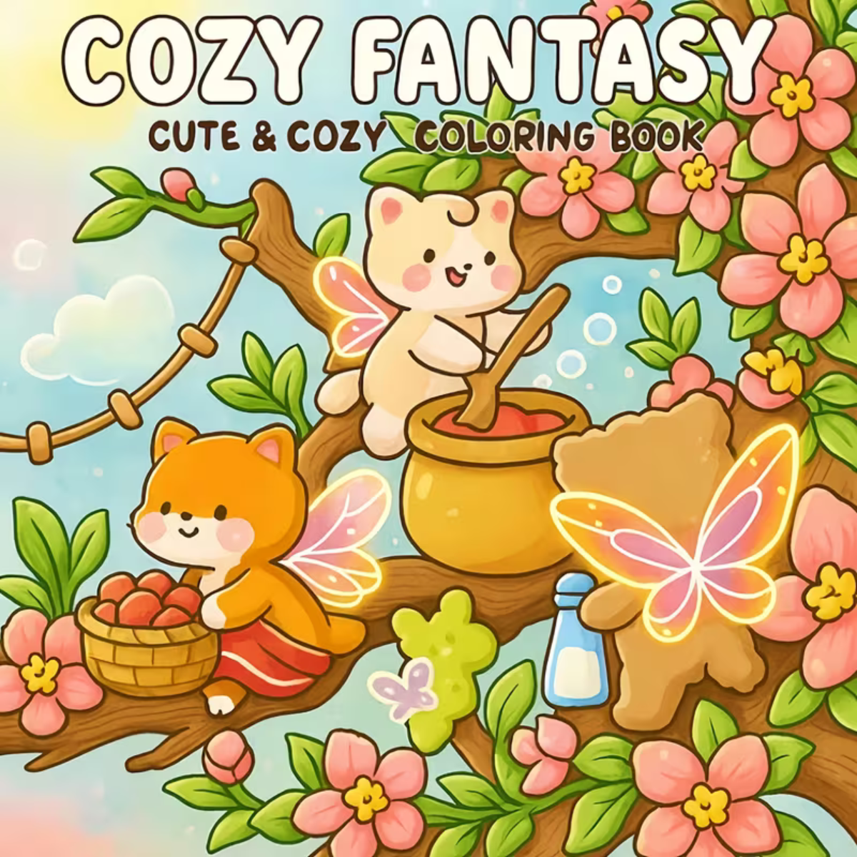 Coloring book Cozy Fantasy