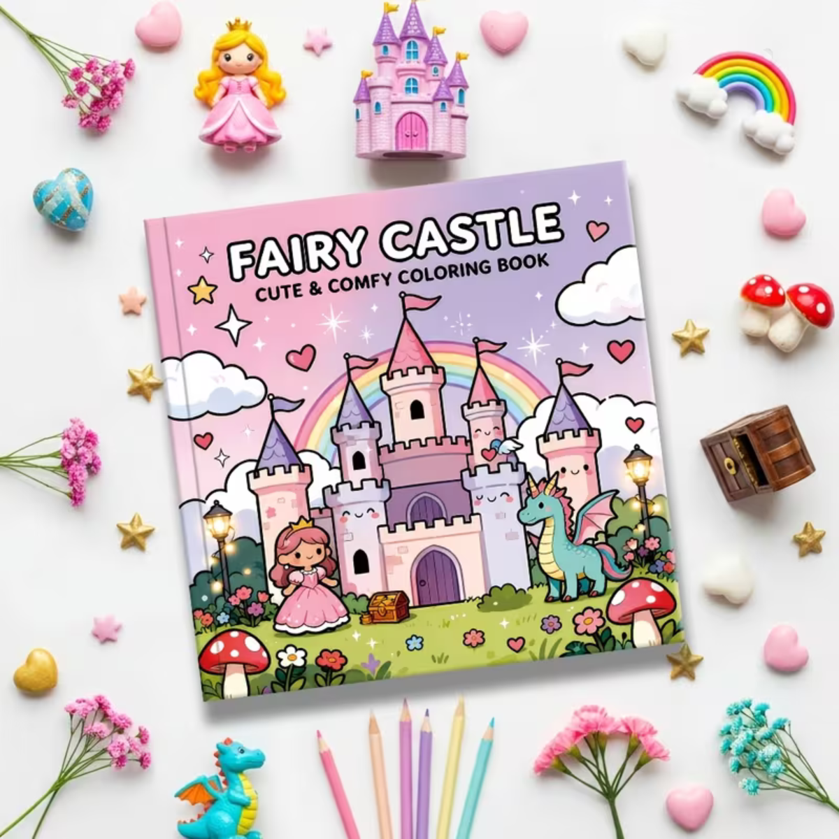 Coloring book Fairy Castle