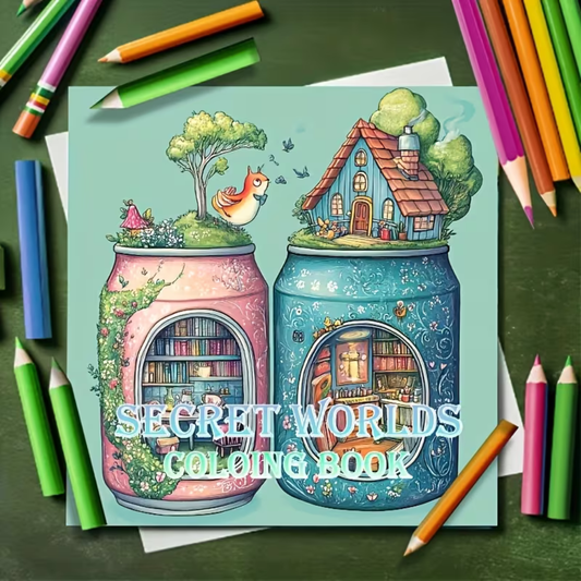 Coloring book Secret Worlds